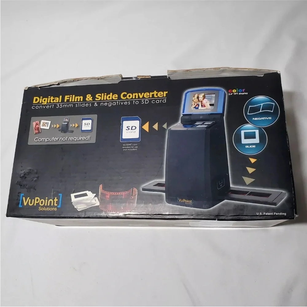 VuPoint Digital Film & Slide Converter / Scanner 35mm Slides & Negatives to SD